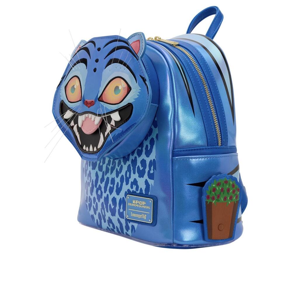 Loungefly K-Pop Demon Slayers Blue Cat Derp Mini Backpack - Picture 5 of 7